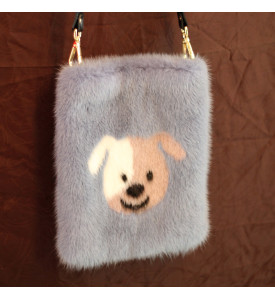 Bag - Mink - "Dog inlay"